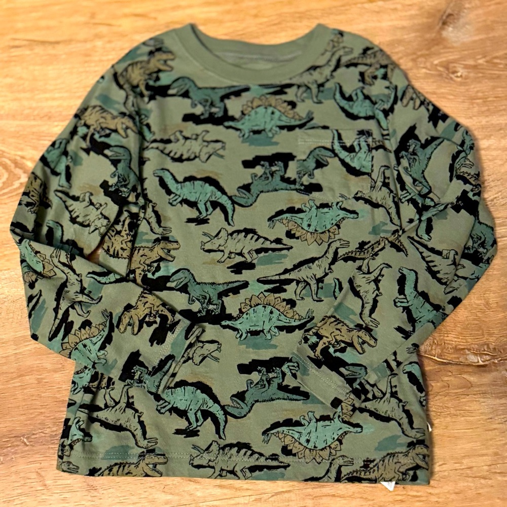 Gap Dinosaur Print Kids Shirt - Green